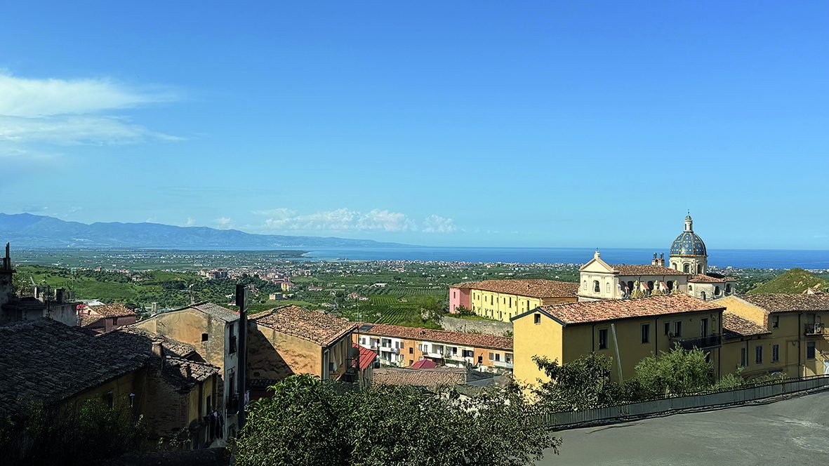 Panorama sulla Piana di Sibari e il mar Jonio